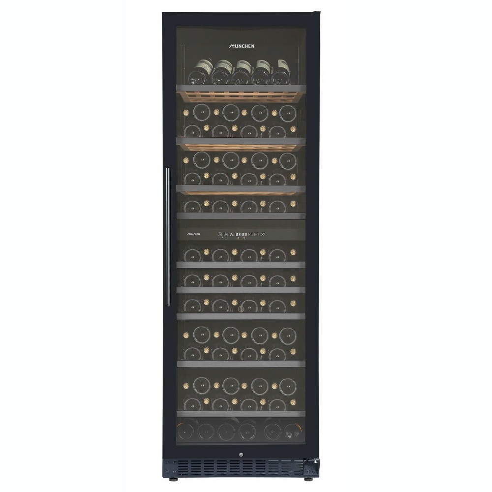 Tủ rượu vang Munchen MWSET2100 – 2 vùng nhiệt độ, ~110 chai