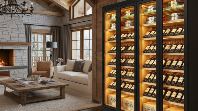 Tối ưu bố cục theo đúng bộ sưu tập rượu của gia chủ