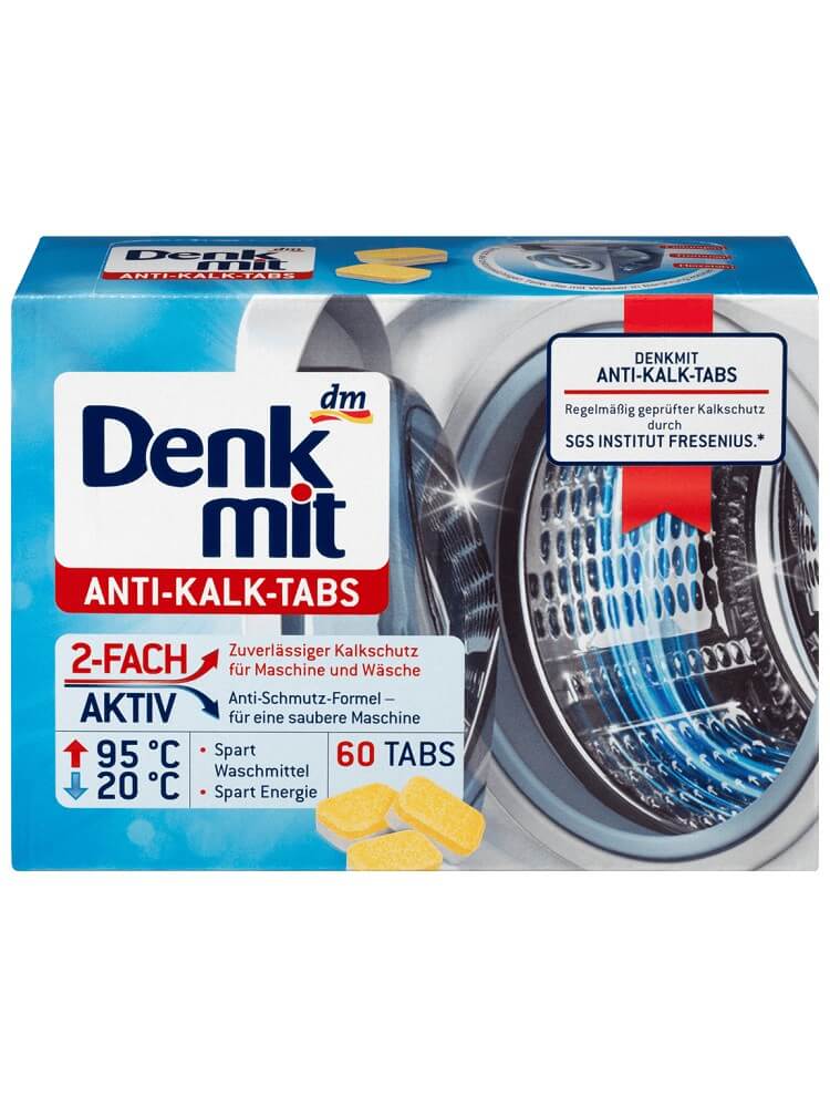 Viên Vệ Sinh Máy Giặt Denkmit Anti Kalk Tabs, 60 Viên