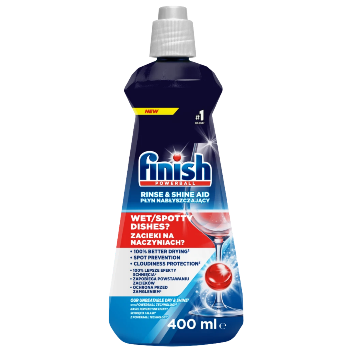 Nước làm bóng Finish 400ml - Hương Regular (tươi mát)