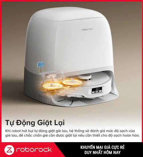 Robot hút bụi lau nhà Roborock Revo‑Curv Bản Quốc Tế – Cuộc cách mạng dọn dẹp nhà cửa