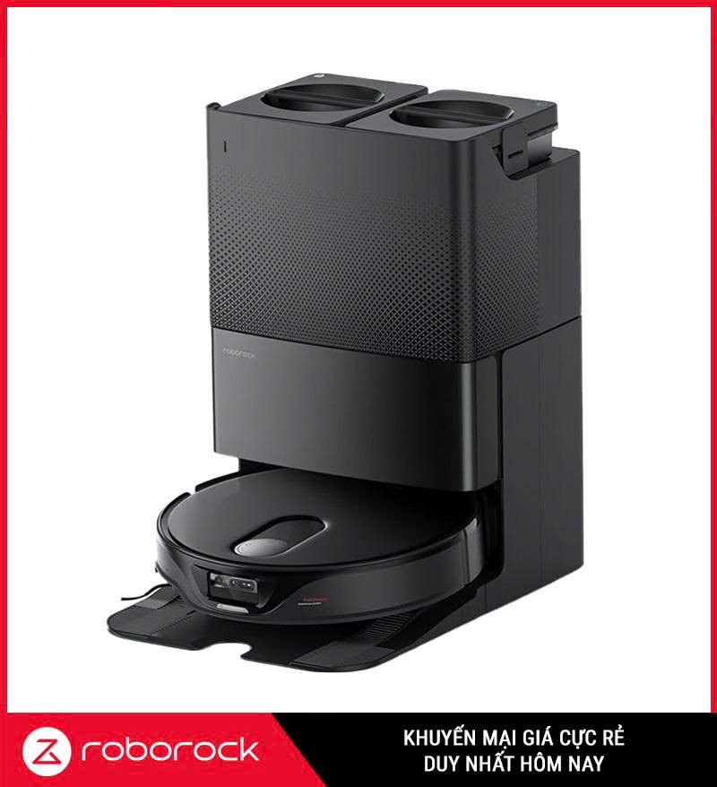 Robot hút bụi lau nhà Roborock Q Revo Slim ĐEN – Thiết kế siêu mỏng nhưng sức mạnh vượt trội