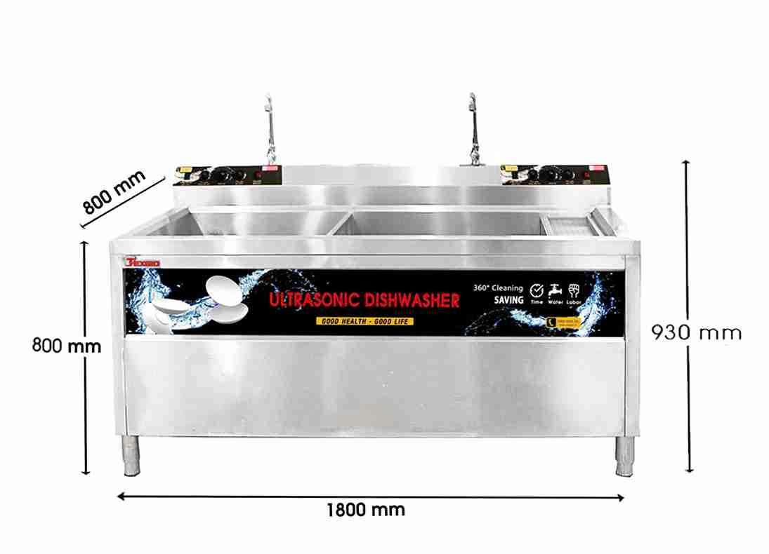 Máy Rửa Bát Bát Công Nghiệp Siêu Âm Texgio Ultrasonic Luxury TGU‑1800XD