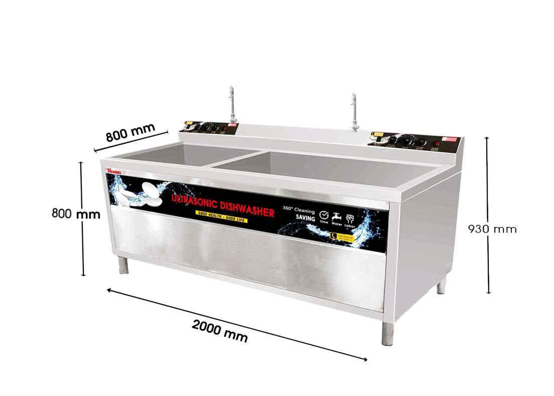 Máy Rửa Bát Công Nghiệp Siêu Âm Texgio Ultrasonic Luxury TGU‑2000XD