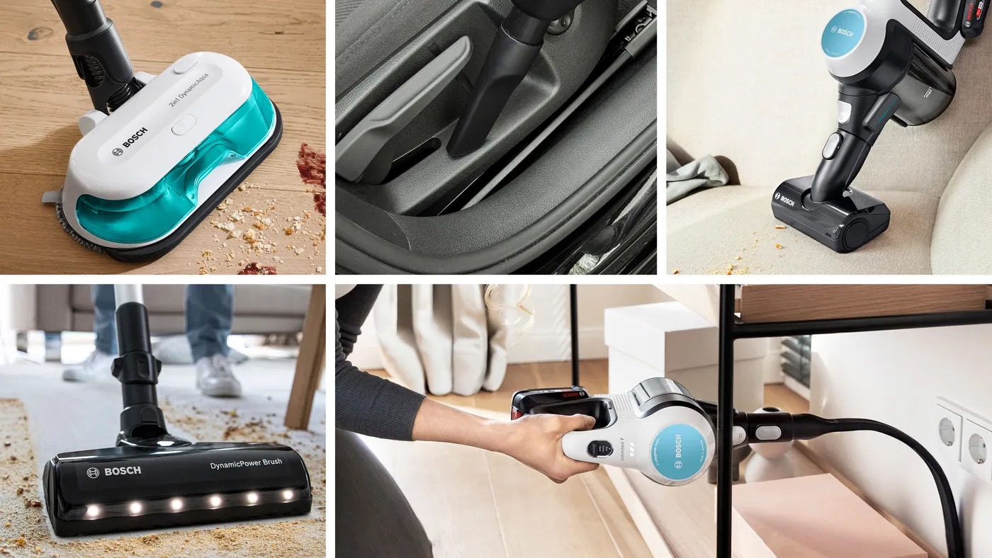 Bosch BCS71HYG3 trang bị đầy đủ phụ kiện, dễ dàng làm sạch mọi bề mặt, ngóc ngách trong nhà bạn.