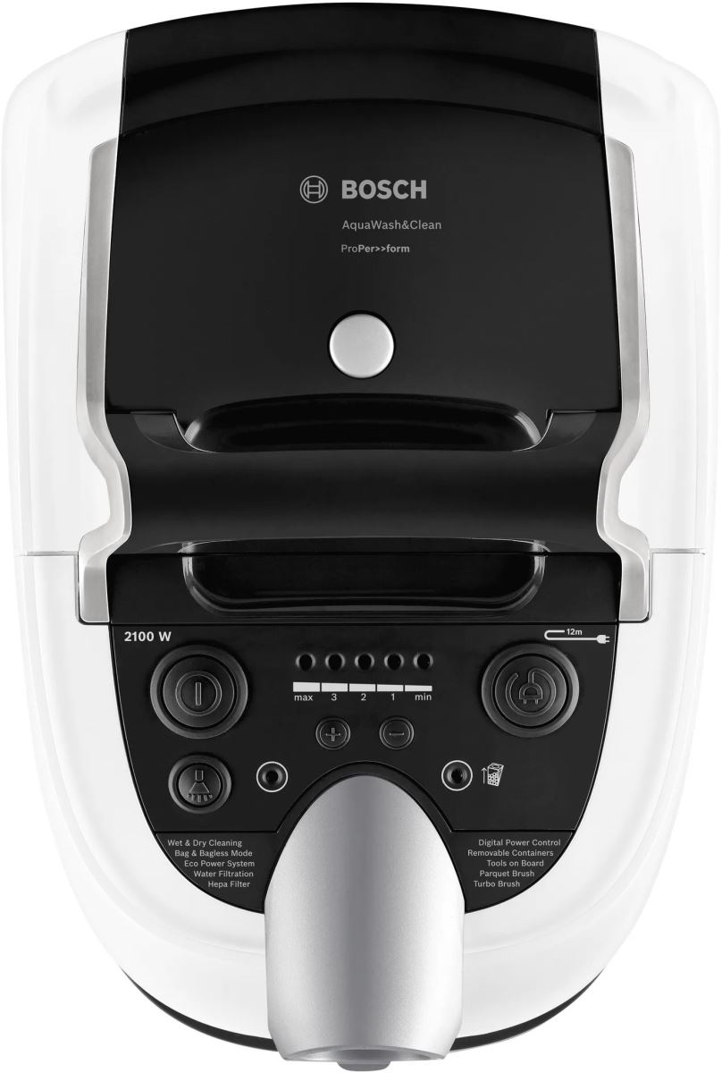 Bosch BWD421PRO có bảng điều khiển trực quan, dễ dùng, 5 mức công suất, đèn báo trạng thái tiện lợi.