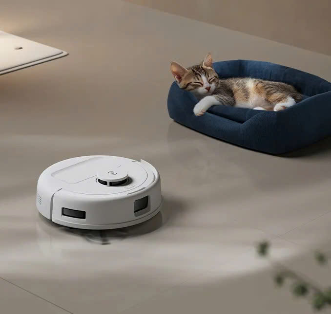 DEEBOT Mini vận hành cực êm (~55 dB), không làm phiền sinh hoạt, phù hợp dùng cả ngày lẫn đêm.