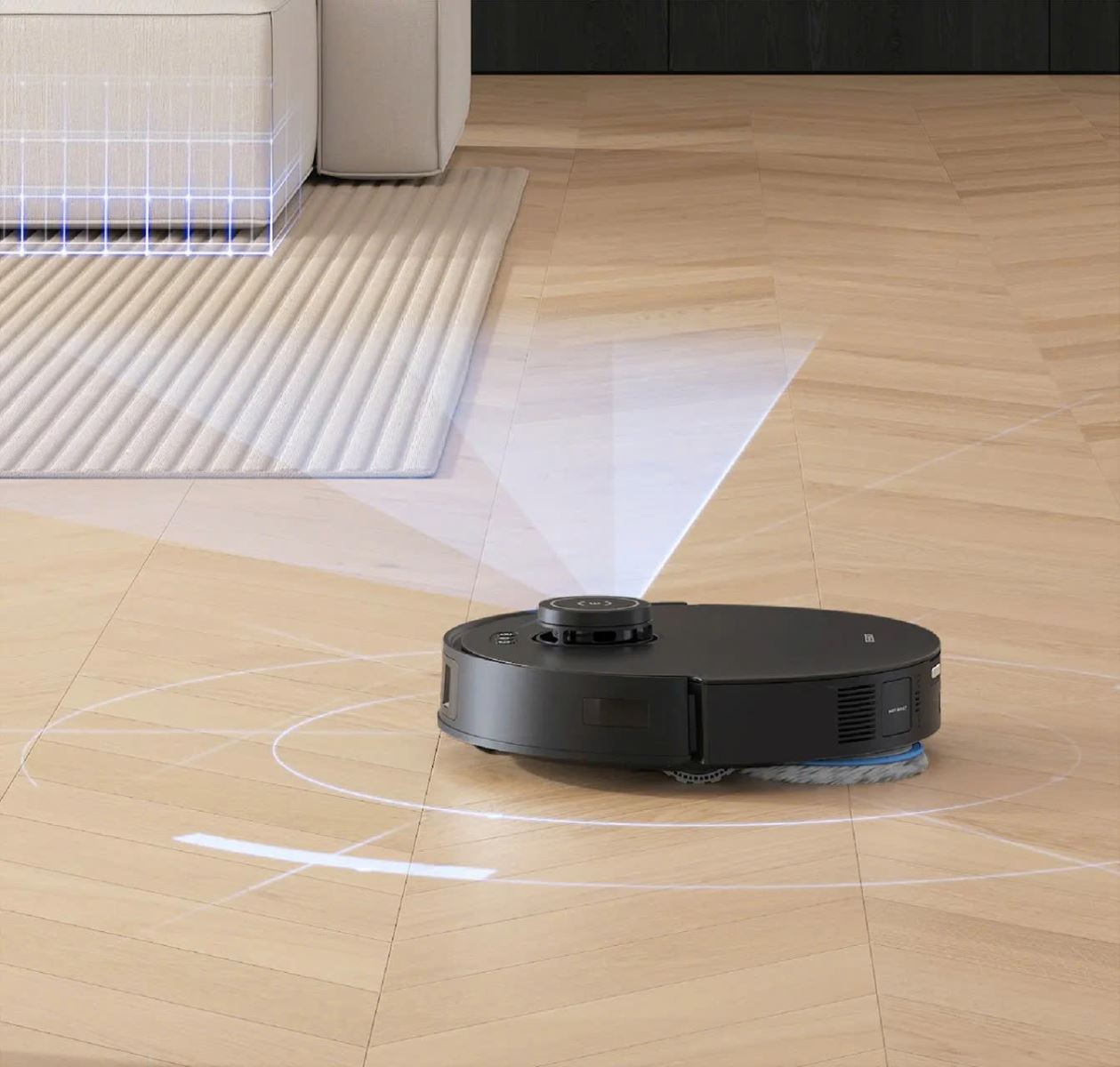 Điều hướng laser TrueMapping 2.0 lập bản đồ chính xác, tránh vật cản thông minh, làm sạch an toàn.