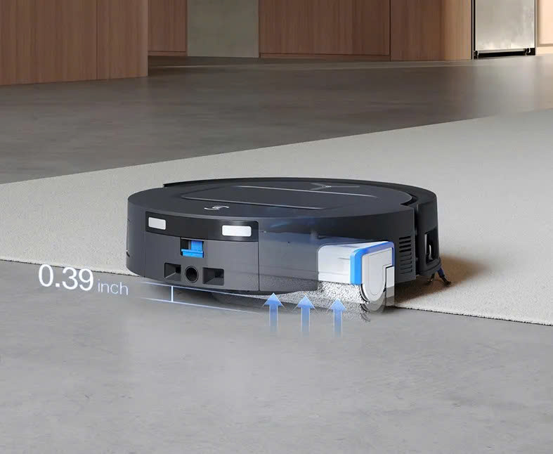 DEEBOT T80 OMNI tự động nhận diện thảm, nâng giẻ lau, tăng lực hút, bảo vệ thảm tối ưu.