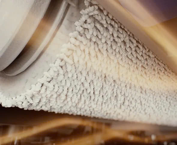 Trạm OMNI sấy khô giẻ lau bằng khí nóng 45°C, ngừa nấm mốc, mùi hôi, luôn khô ráo.